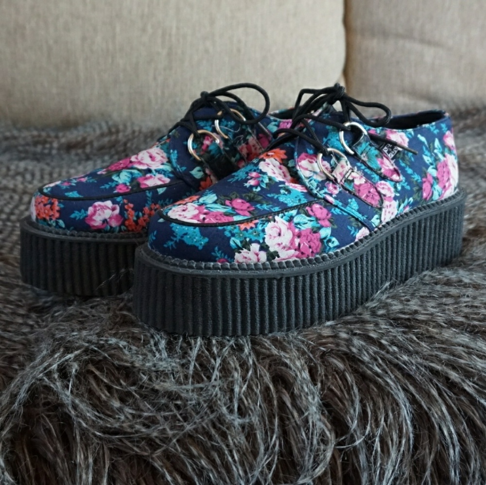 T.U.K Floral Creepers (DISCONTINUED) Women’s 7